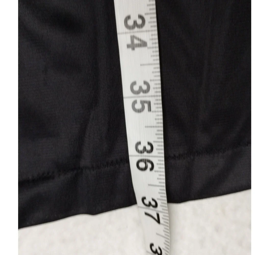 Vanity Fair Lingerie Robe Black Nylon Embroidered Details‎ Size L